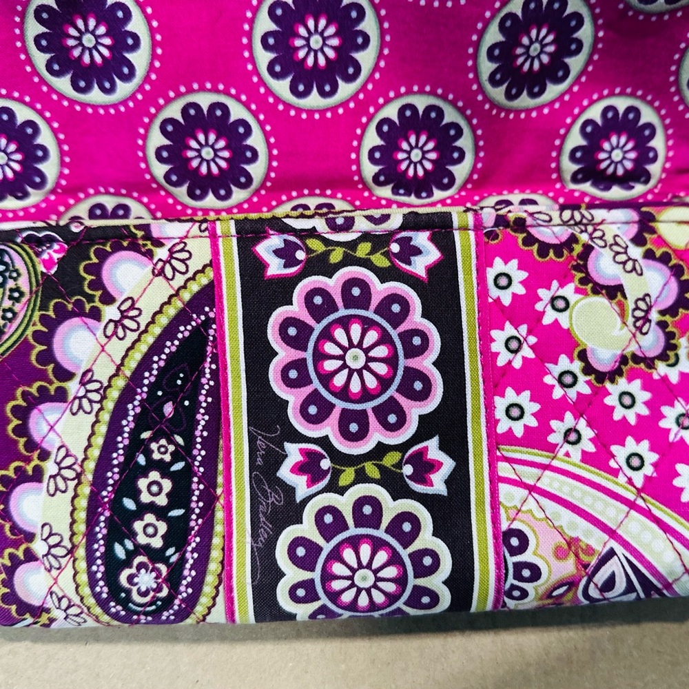 Vera Bradley Pink and Purple Patterned Clutch - Picture 4 of 6